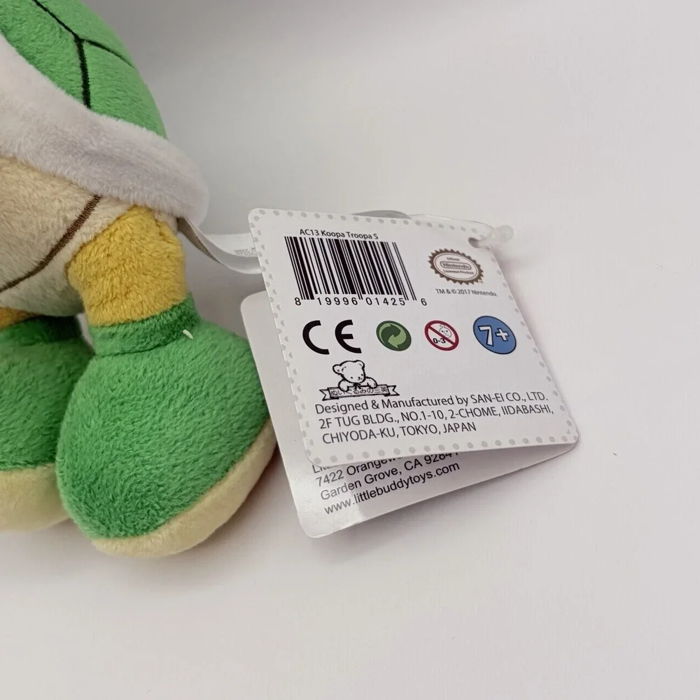 NWT Super Mario KOOPA TROOPA Turtle Plush Stuffed Animal Nintendo 2017 Goldie 7